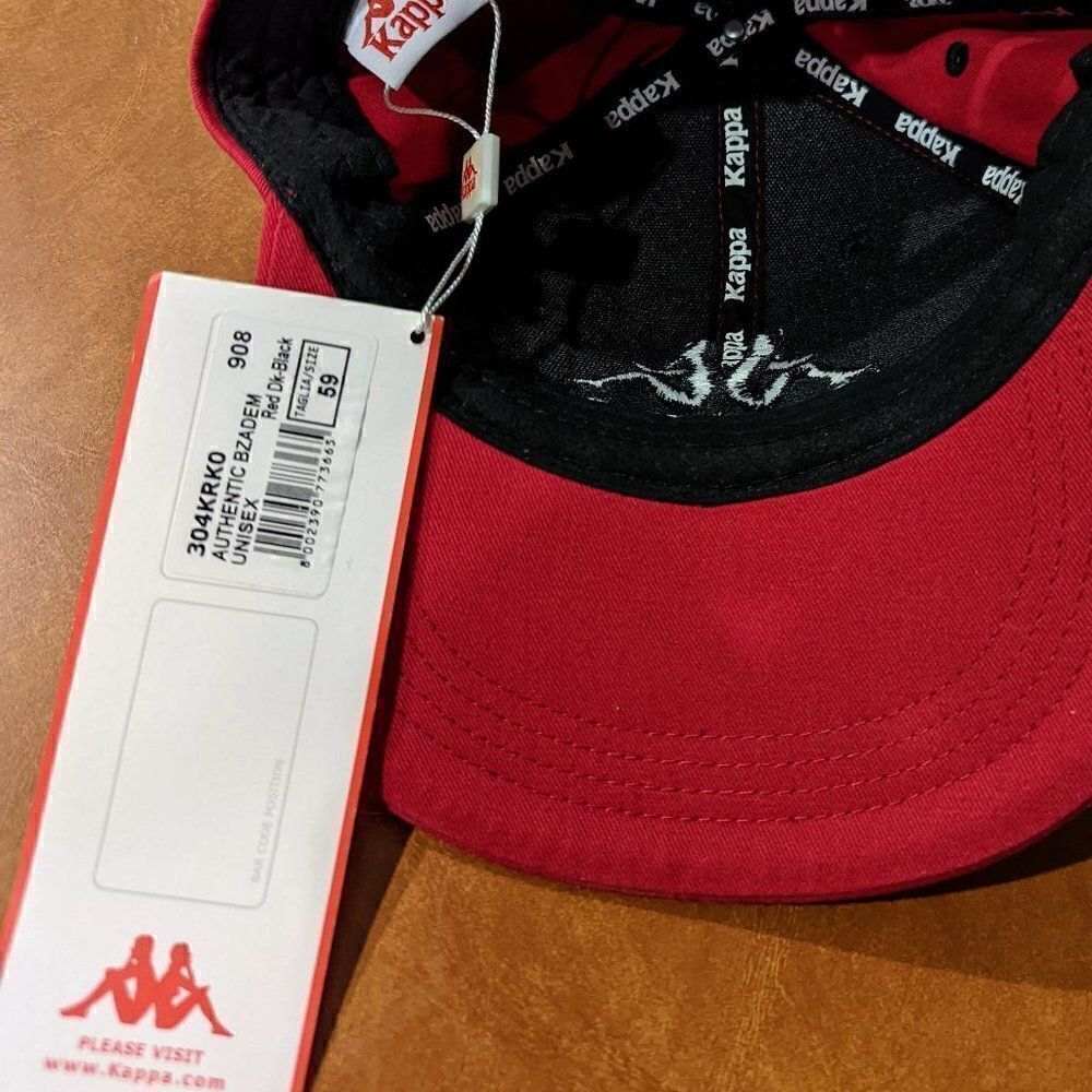 Bnwt Kappa Authentic Bzadem Red Dk Black - Picture 3 of 8